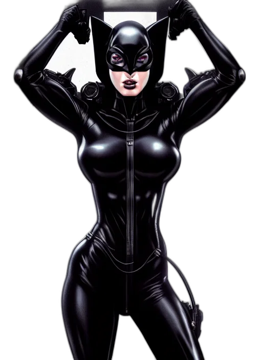dress, mask, comic book art, concept art, cartoon, 3d render, symmetry, gantz transparent PNG cut-out
