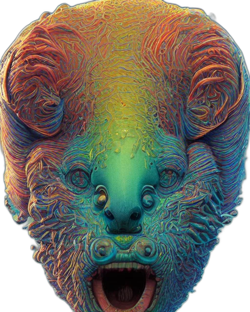 mask, creature, face, animal, concept art, photorealistic, 3d render, fantasy art transparent PNG cut-out