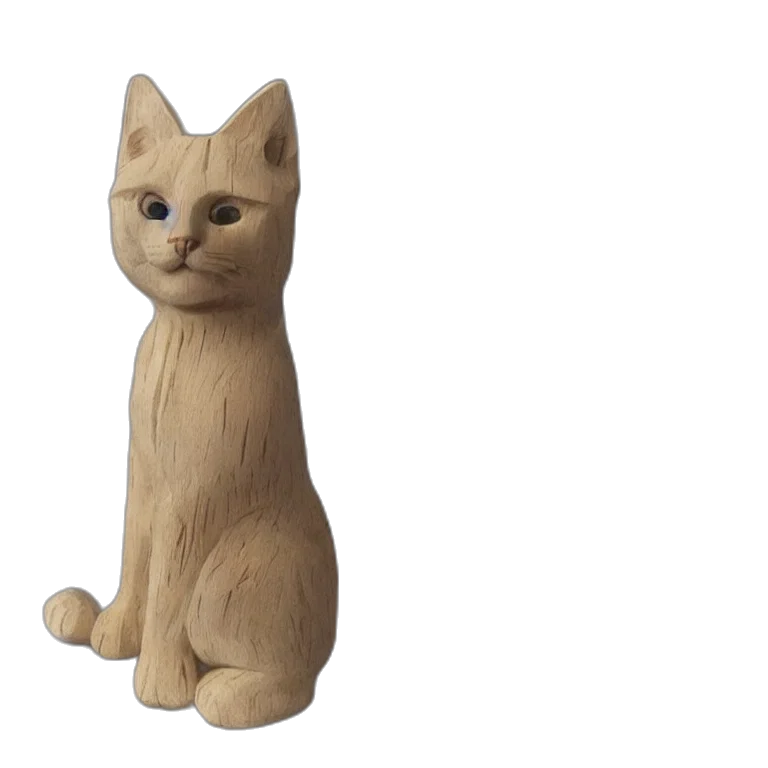 animal, staff, 3d render, photorealistic, realistic, wooden, sculpture, carving transparent PNG cut-out