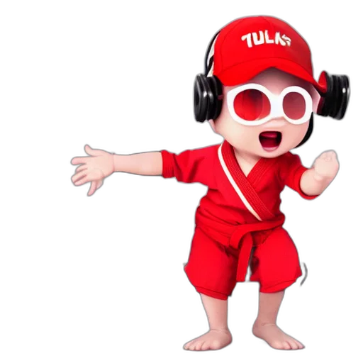 mask, 3d render, concept art, cartoon, anime, cute, light, red transparent PNG cut-out