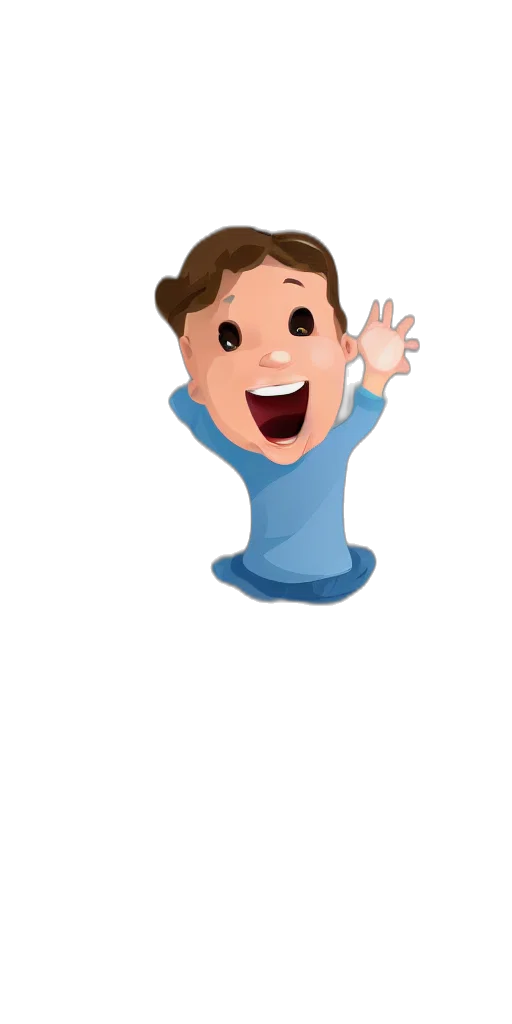 cartoon, 3d render, photorealistic, pixel art, smiling, icon, little, dude transparent PNG cut-out