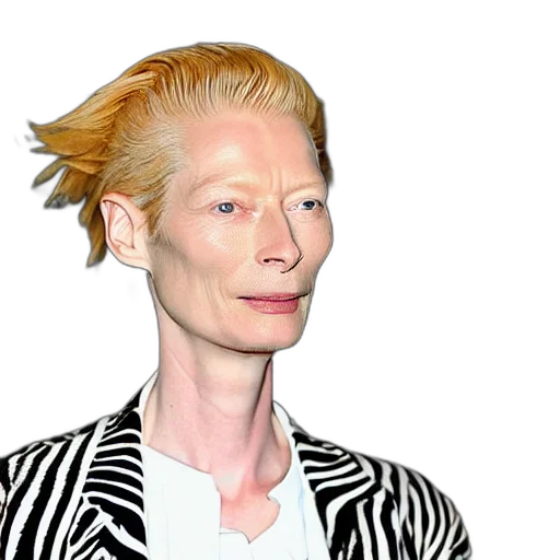 hair, face, jacket, creature transparent PNG cut-out