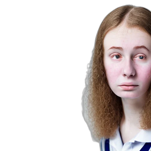 hair, face, staff, mask, photorealistic, 3d render, cartoon, portrait transparent PNG cut-out