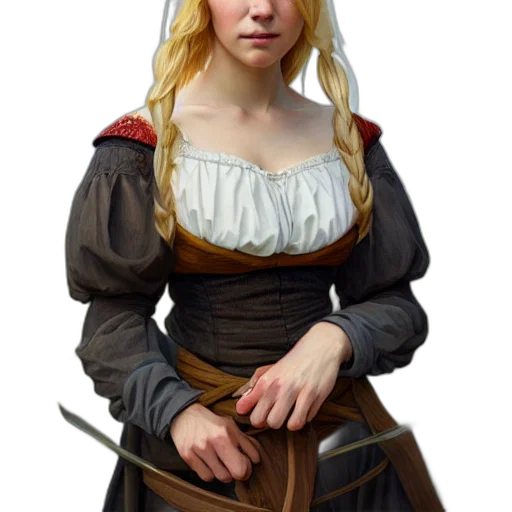staff, face, dress, sword, fantasy art, concept art, photorealistic, oil painting transparent PNG cut-out
