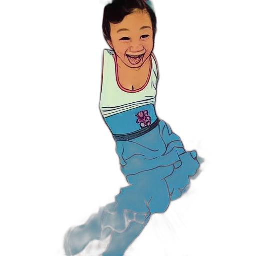 dress, staff, cartoon, concept art, pixel art, 3d render, blue, mixed transparent PNG cut-out