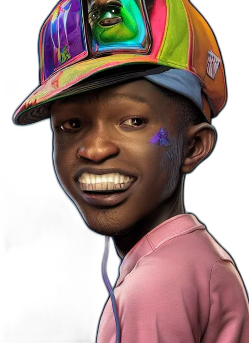 hat, face, creature, animal, concept art, photorealistic, cartoon, watercolor transparent PNG cut-out