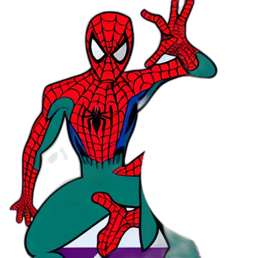 comic book art, concept art, cartoon, pixel art transparent PNG cut-out