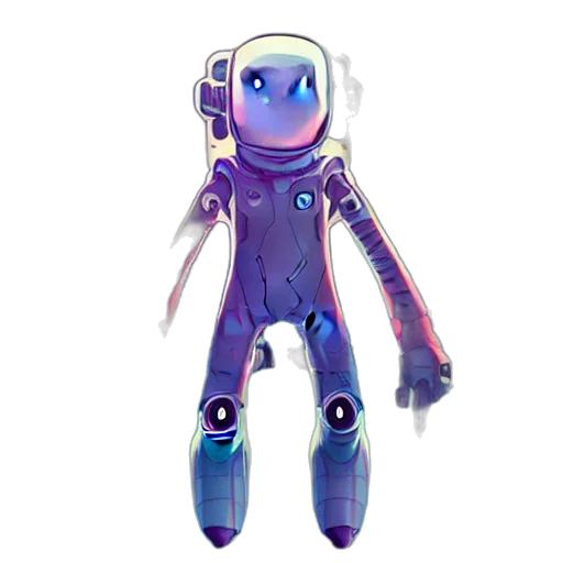 robot, staff, creature, concept art transparent PNG cut-out