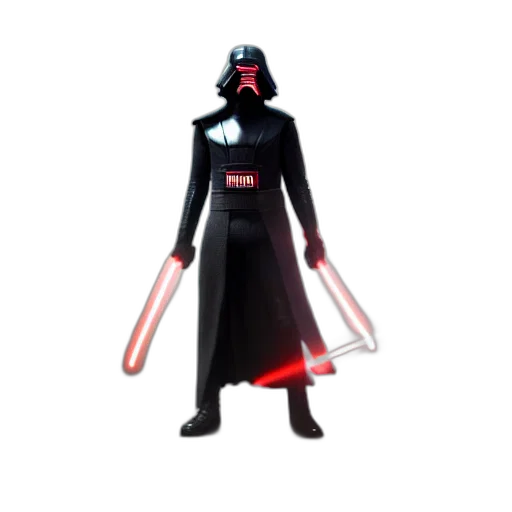 staff, concept art, 3d render, pixel art, comic book art, red, full, body transparent PNG cut-out