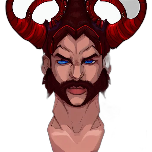 mask, face, crown, fantasy art, concept art, pixel art, comic book art, red transparent PNG cut-out