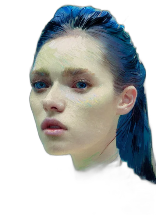 face, mask, jewelry, hair transparent PNG cut-out