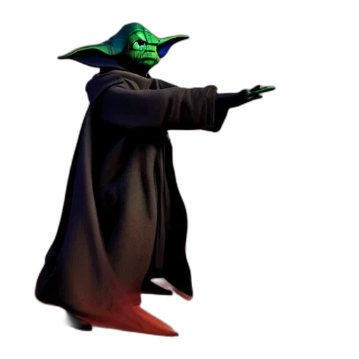 staff, mask, creature, jacket transparent PNG cut-out
