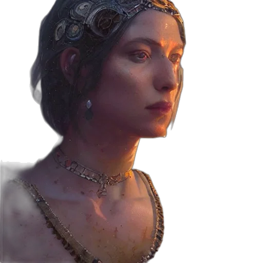 crown, jewelry, face, hat, photorealistic, 3d render, concept art, fantasy art transparent PNG cut-out