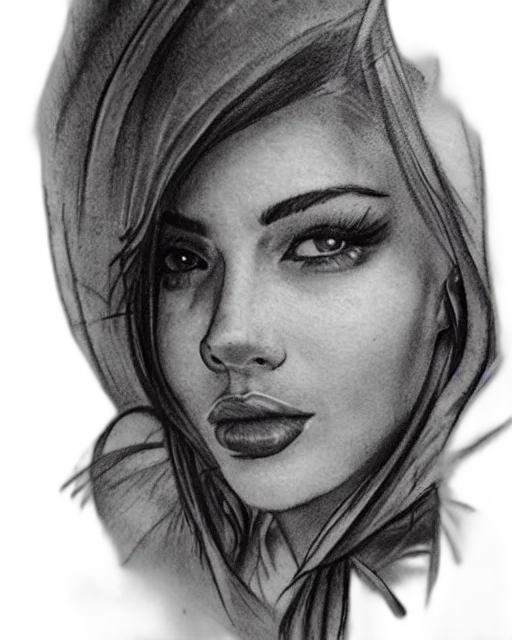 face, mask, jewelry, pencil sketch transparent PNG cut-out