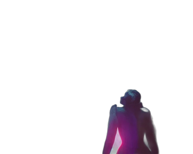 robot, dress, jacket, creature, concept art, cyberpunk, 3d render, vaporwave transparent PNG cut-out