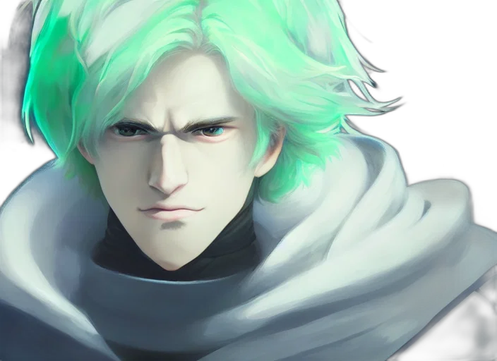 face, fantasy art, concept art, anime transparent PNG cut-out