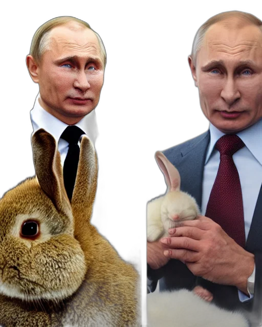 animal, concept art, photos, vladimir, putin, long, rabbit, ears transparent PNG cut-out
