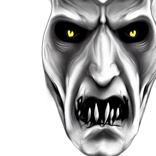 mask, face, creature, comic book art transparent PNG cut-out