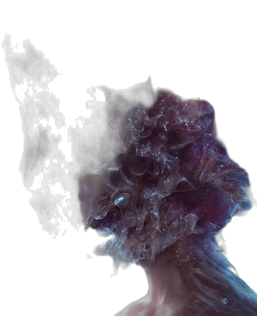 hair, mask, dragon, face transparent PNG cut-out