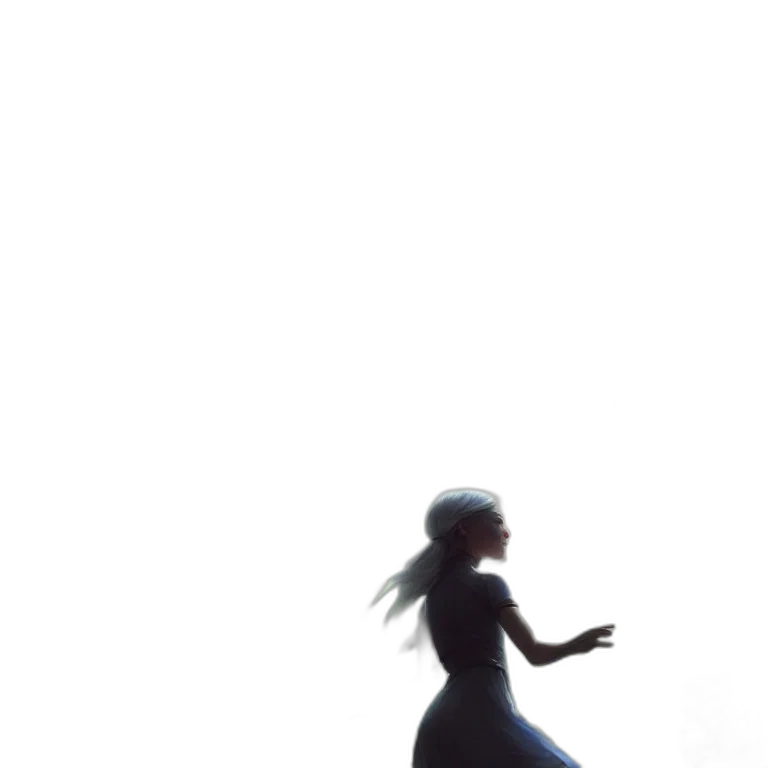 dress, robot, staff, creature transparent PNG cut-out