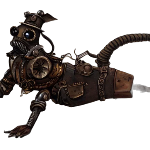 robot, weapon, staff, animal transparent PNG cut-out