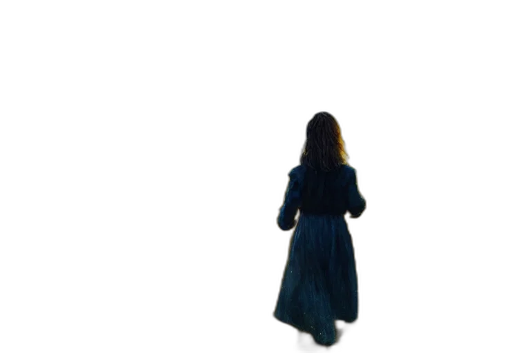 dress, jacket, staff, hair, concept art, 3d render, pixel art, photorealistic transparent PNG cut-out