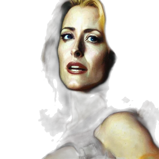 face, robot, photorealistic, oil painting transparent PNG cut-out