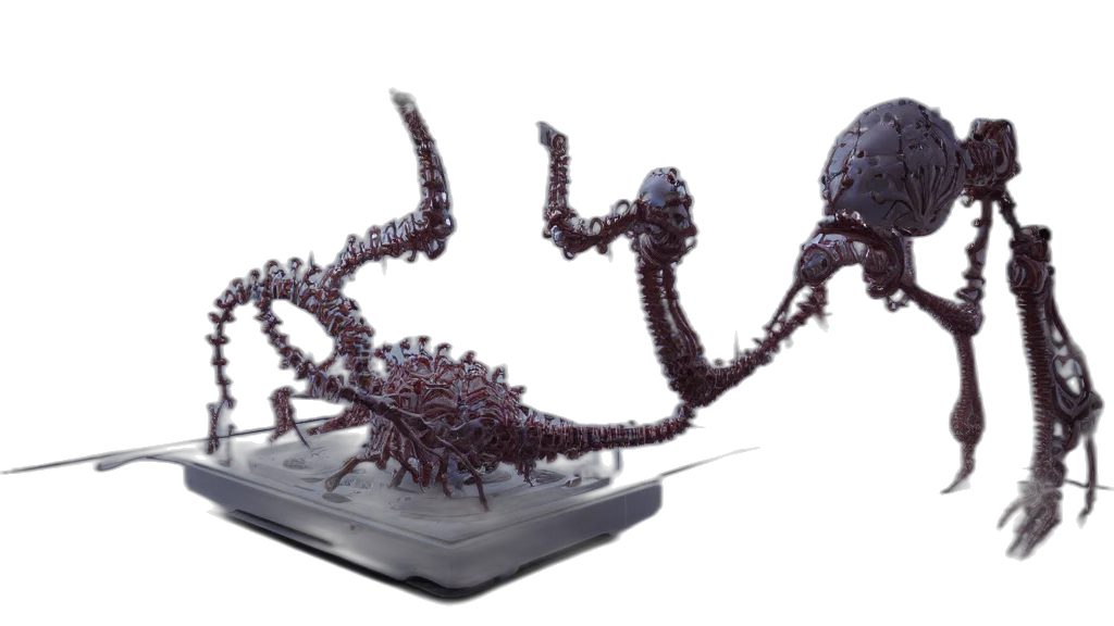 creature, dragon, concept art, 3d render transparent PNG cut-out
