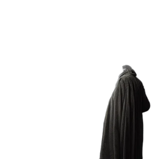 jacket, dress, staff, mask transparent PNG cut-out