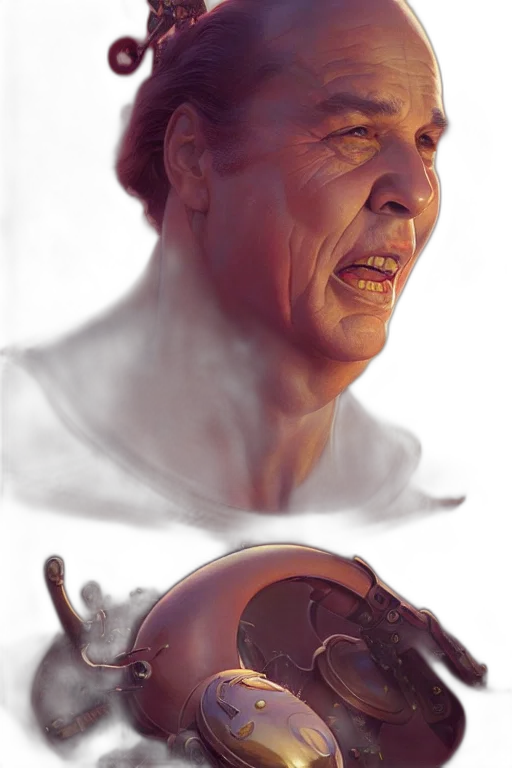 face, mask, robot, creature, photorealistic, concept art, 3d render, watercolor transparent PNG cut-out