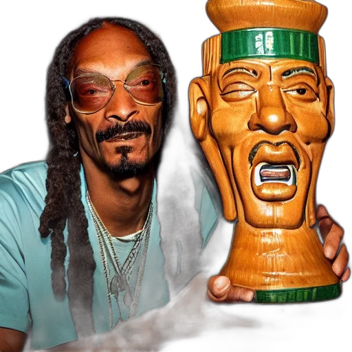 bottle, mask, photorealistic, 3d render, snoop, dogg, trader, vic transparent PNG cut-out