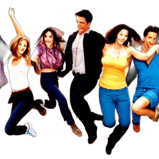 fire, city street, cast, friends, jumping, off, cliff transparent PNG cut-out