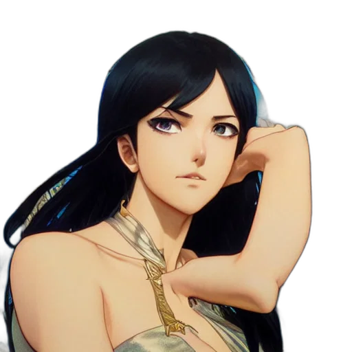 jewelry, dress, face, staff, fantasy art, anime, pixel art, concept art transparent PNG cut-out