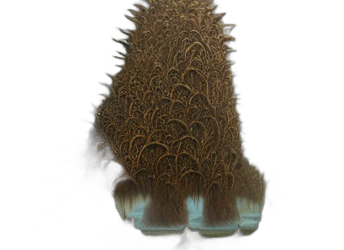 hair, animal, creature, staff transparent PNG cut-out