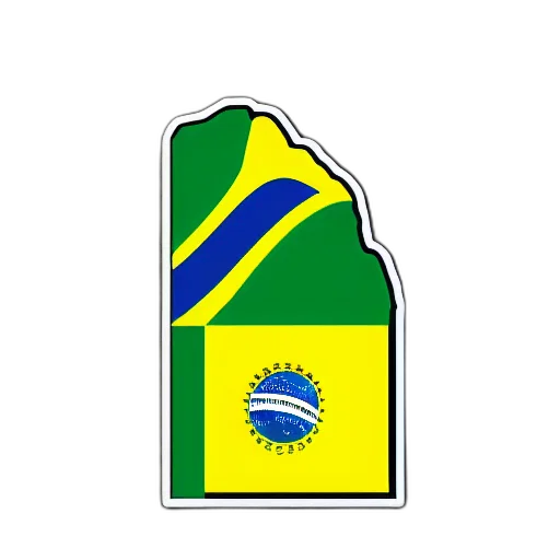 staff, pixel art, brazil, sticker transparent PNG cut-out