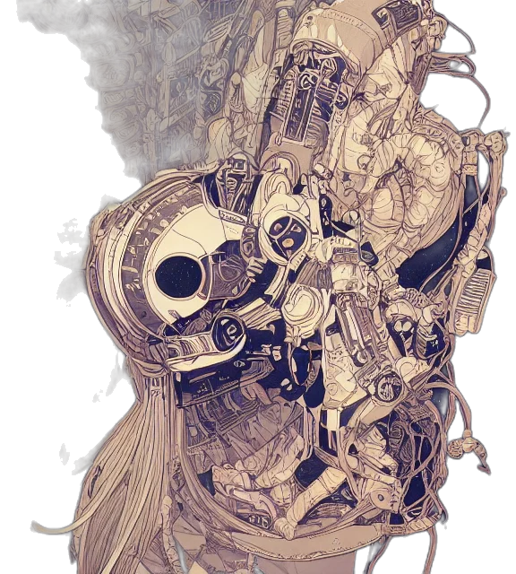 mask, robot, dress, weapon transparent PNG cut-out