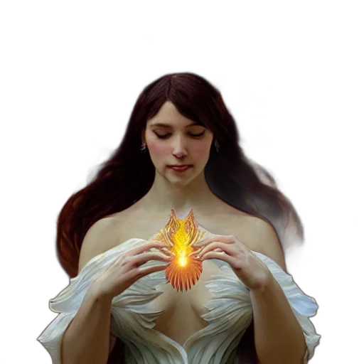 jewelry, crown, flower, dress, fantasy art, concept art, photorealistic, oil painting transparent PNG cut-out