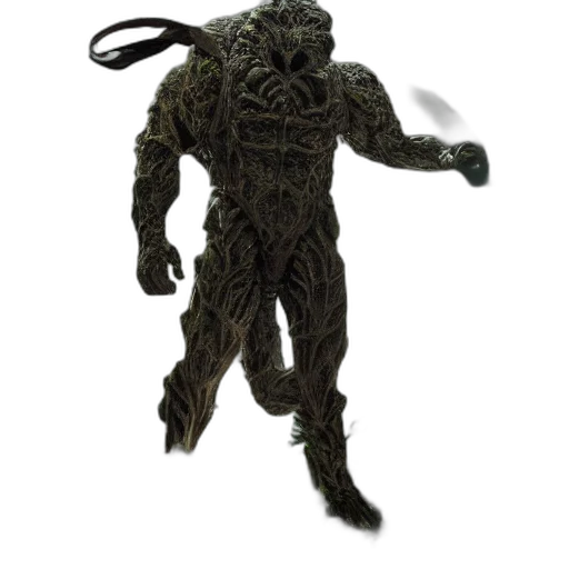 creature, mask, staff, robot transparent PNG cut-out