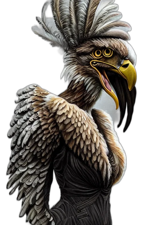 animal, creature, staff, dragon, photorealistic, fantasy art, concept art, oil painting transparent PNG cut-out