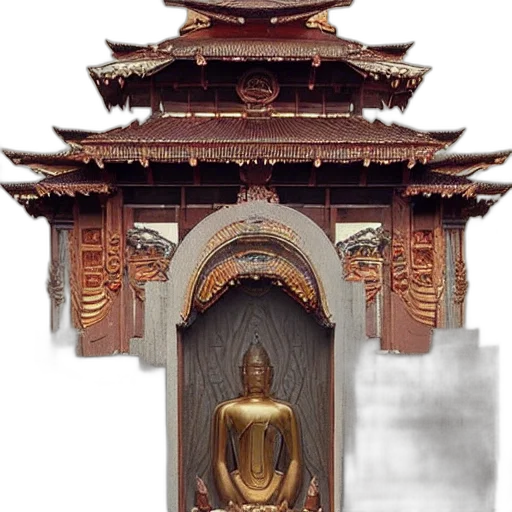 building, staff, crown, face, photorealistic, 3d render, concept art, oil painting transparent PNG cut-out