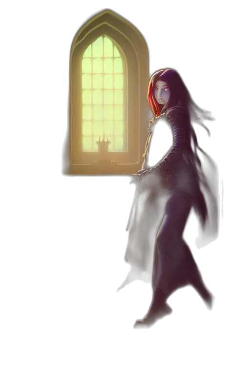 dress, creature, robot, sword transparent PNG cut-out