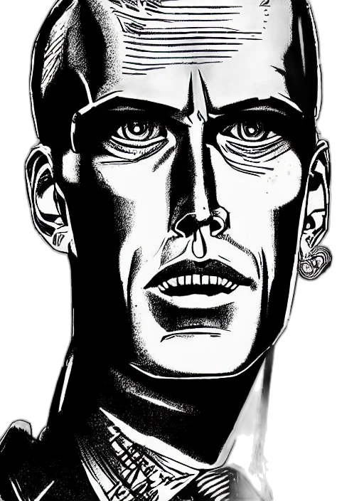 face, mask, robot, comic book art, cartoon, concept art, cyberpunk, max transparent PNG cut-out
