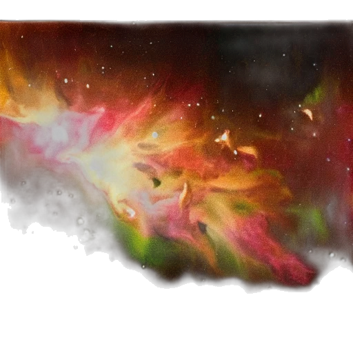 dragon, flower, crown, watercolor, fantasy art, concept art, photorealistic, outer space transparent PNG cut-out