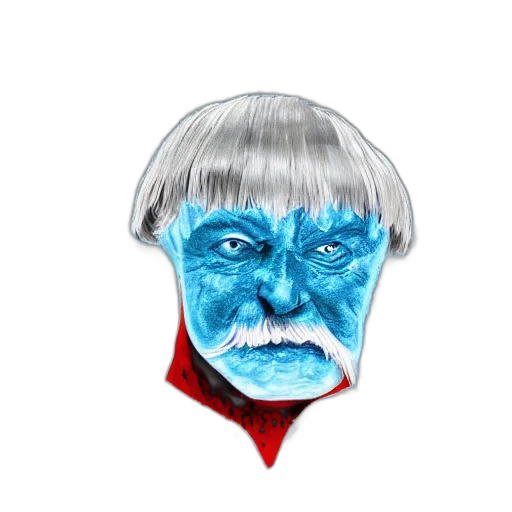 face, mask, creature, staff transparent PNG cut-out