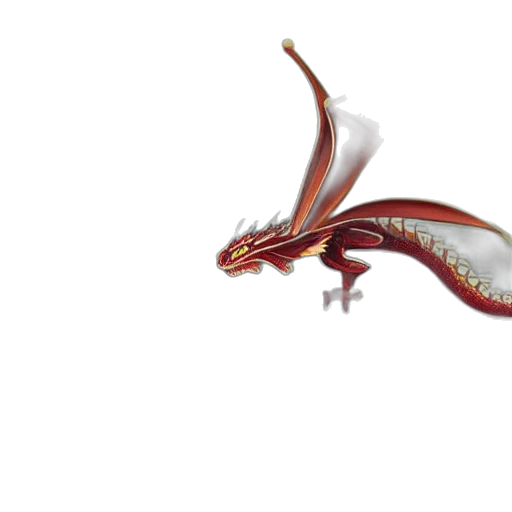 dragon, creature, animal, staff, concept art, 3d render, fantasy art, photorealistic transparent PNG cut-out