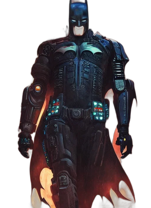 robot, concept art, comic book art, cyberpunk transparent PNG cut-out