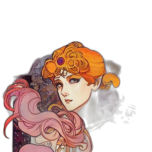 crown, dress, hat, face, fantasy art, concept art, pixel art, watercolor transparent PNG cut-out