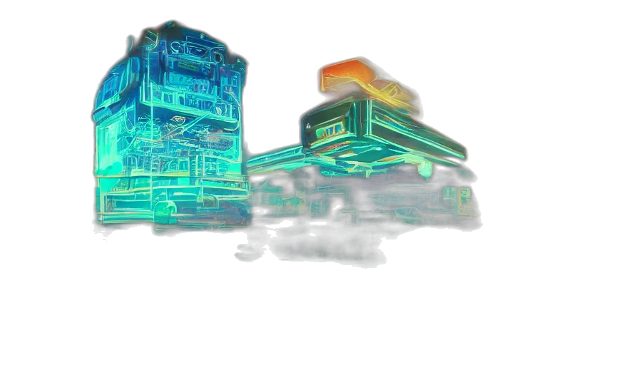 building, robot, car, weapon transparent PNG cut-out