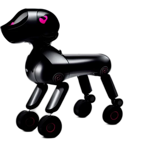 robot, animal, 3d render, concept art, cartoon, pixel art, apple, idog transparent PNG cut-out