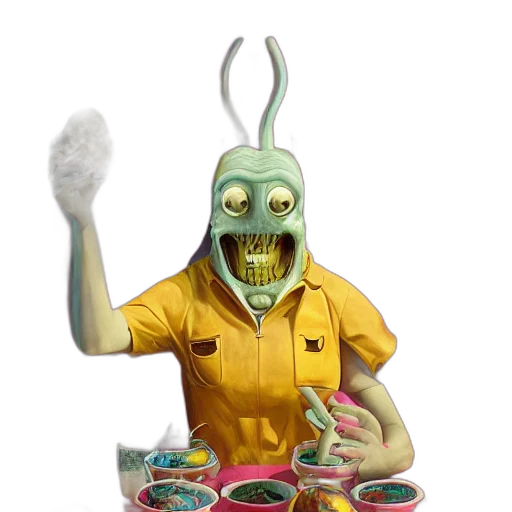 creature, mask, food, robot transparent PNG cut-out